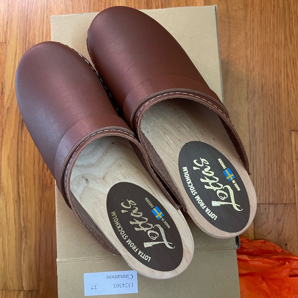 Lotta From Stockholm Chestnut Mules - Picture 2 of 6